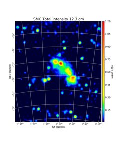 Total Intensity at 12.3 cm (2.45 GHz), Parkes, Resolution 8.9', Haynes et al. 1991