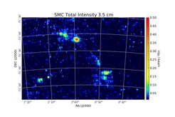 Total Intensity at 3.5 cm (8.55 GHz), Parkes, Resolution 2.8', Haynes et al. 1991