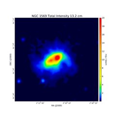 Total Intensity at 13.2 cm (2.27 GHz), WSRT, Resolution 13.44"×12.96", Kepley et al. 2010