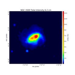 Total Intensity at 6.2 cm (4.86 GHz), WSRT, Resolution 12.64"×11.66", Kepley et al. 2010