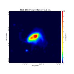 Total Intensity at 3.5 cm (8.46 GHz), WSRT, Resolution 12.65"×11.26", Kepley et al. 2010