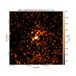 Polarized Intensity at 21.7 cm (1.38 GHz), WSRT, Resolution 12.88"×14.19", Kepley et al. 2010