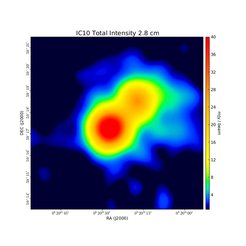 Total Intensity at 2.8 cm (10.45 GHz), Effelsberg, Resolution 1.13', Chyży et al. 2003