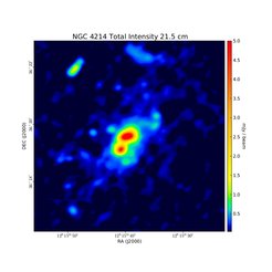 Total Intensity at 21.5 cm (1.397 GHz), VLA, Resolution 14".18×11.46", Kepley et al. 2011