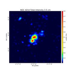 Total Intensity at 3.5 cm (8.46 GHz), VLA, Resolution 14".18×11.46", Kepley et al. 2011