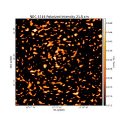 Polarized Intensity at 21.5 cm (1.397 GHz), VLA, Resolution 14".18×11.46", Kepley et al. 2011