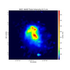 Total Intensity at 6.2 cm (4.86 GHz), Combination of VLA and Effelsberg, Resolution 19", Chyży et al. 2000