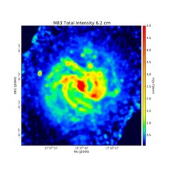 Total Intensity at 6.2 cm (4.86 GHz), Combination of VLA and Effelsberg, Resolution 15", Frick et al. 2016