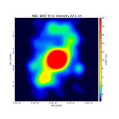 Total Intensity at 22.1 cm (1.36 GHz), VLA, Resolution 30", Beck et al. 2002