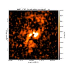 Polarized Intensity at 6.2 cm, 4.86 GHz, VLA, Resolution 10", Beck et al. 2005