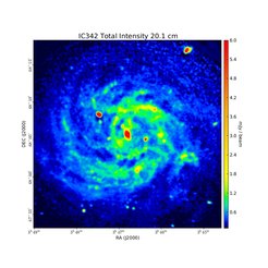 Total Intensity at 20.1 cm (1.49 GHz), VLA C-Array + D-Array, Resolution 15'', Rainer Beck 2015