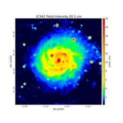 Total Intensity at 20.1 cm (1.49 GHz), VLA D-Array (two pointings), Resolution 51'', Rainer Beck 2015