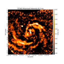 Polarized Intensity at 6.2 cm (4.85 GHz), Combination of VLA D-Array (five pointings) and Effelsberg, Resolution 25'', Rainer Beck 2015