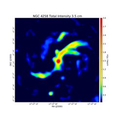 Total Intensity at 3.5 cm (8.44 GHz), VLA, Resolution 14", Krause &amp; Löhr 2004