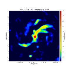 Total Intensity at 3.5 cm (8.44 GHz), VLA, Resolution 14", Krause & Löhr 2004