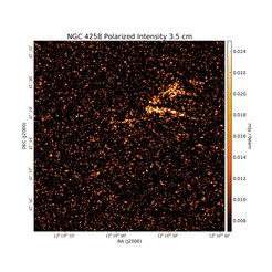 Polarized Intensity at 3.5 cm (8.44 GHz), VLA, Resolution 2.9"×3.3", Krause & Löhr 2004