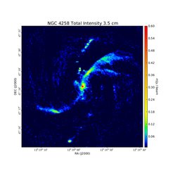 Total Intensity at 3.5 cm (8.44 GHz), VLA, Resolution 2.9"×3.3", Krause &amp; Löhr 2004