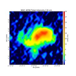 Total Intensity at 2.8 cm (10.45 GHz), VLA, Resolution 69", Krause &amp; Löhr 2004
