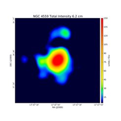 Total Intensity at 6.2 cm (4.85 GHz), Effelsberg, Resolution 180'', Unpublished, Credit: David Mulcahy (MPIfR &amp; Univ. of Manchester, UK)