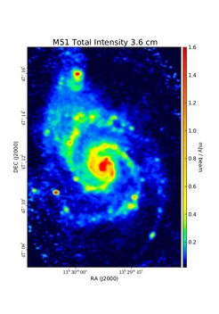 Total Intensity at 3.6 cm (8.35 GHz), Combination of VLA and Effelsberg, Resolution 8'', Fletcher et al. 2011