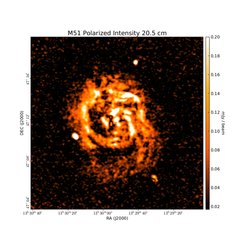 Polarized Intensity at 20.5 cm (1.46 GHz), VLA D-Configuration, Resolution 15'', Fletcher et al. 2011