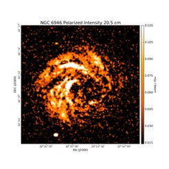 Polarized Intensity at 20.5 cm (1.46 GHz), VLA, Resolution 15", Beck 1991