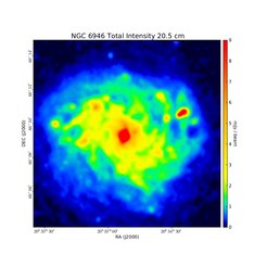 Total Intensity at 20.5 cm (1.46 GHz), VLA, Resolution 15", Beck 1991