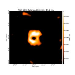 Polarized Intensity at 11.2 cm (2.68 GHz), Effelsberg, Resolution 5', Beck 2007