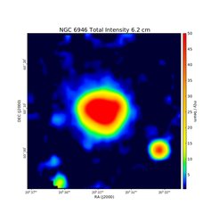 Total Intensity at 6.2 cm (4.85 GHz), Effelsberg, Resolution 144", Beck 2007