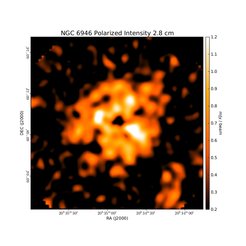 Polarized Intensity at 2.8 cm (10.55 GHz), Effelsberg, Resolution 68", Ehle & Beck 1993