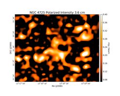Polarized Intensity at 3.6 cm (8.35 GHz), Effelsberg, Resolution 90'', Unpublished, Credit: Ancor Damas (MPIfR)