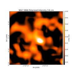 Polarized Intensity at 3.6 cm (8.35 GHz), Effelsberg, Resolution 90'', Unpublished, Credit: Ancor Damas (MPIfR)