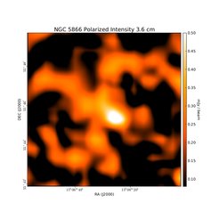 Polarized Intensity at 3.6 cm (8.35 GHz), Effelsberg, Resolution 90'', Unpublished, Credit: Ancor Damas (MPIfR)