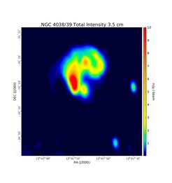 Total Intensity at 3.5 cm (8.44 GHz), VLA, Resolution 17"×14", Chyży &amp; Beck 2004
