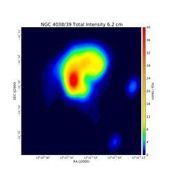 Total Intensity at 6.2 cm (4.86 GHz), VLA, Resolution 6.5"×4.5", Chyży &amp; Beck 2004