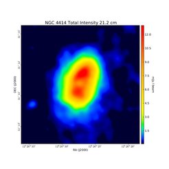 Total Intensity at 21.2 cm (1.41 GHz), VLA, Resolution 14'', Soida et al. 2002