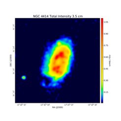 Total Intensity at 3.5 cm (8.44 GHz), VLA, Resolution 7'', Soida et al. 2002
