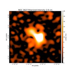 Polarized Intensity at 2.8 cm (10.55 GHz), Effelsberg, Resolution 72", Soida et al. 1999