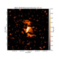 Polarized Intensity at 3.5 cm (8.46 GHz), VLA, Resolution 15'', Laine &amp; Beck 2008