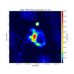 Total Intensity at 3.5 cm (8.46 GHz), VLA, Resolution 15'', Laine &amp; Beck et al. 2008