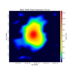 Total Intensity at 2.8 cm (10.45 GHz), Effelsberg, Resolution 75'', Unpublished, Credit: Rainer Beck