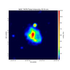 Total Intensity at 22.0 cm (1.36 GHz), VLA, Resolution 20'', Beck et al. 2002