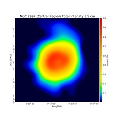 Total Intensity (Central Region) at 3.5 cm (8.46 GHz), VLA, Resolution 7'', Han et al. 1999