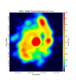 Total Intensity at 6.2 cm (4.80 GHz), ATCA, Resolution 16", Ehle et al. 1996