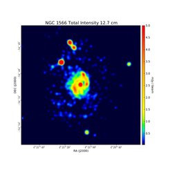 Total Intensity at 12.2 cm (2.37 GHz), ATCA, Resolution 16", Ehle et al. 1996