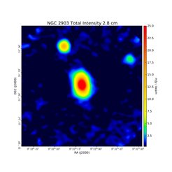 Total Intensity at 2.8 cm (10.55 GHz), Effelsberg, Resolution 75'', Unpublished, Credit: Rainer Beck