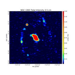 Total Intensity at 3.5 cm (8.46 GHz), VLA, Resolution 7", Beck et al. 2005