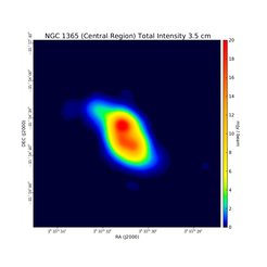 Total Intensity (Central Region) at 3.5 cm (8.46 GHz), VLA, Resolution 7", Beck et al. 2005