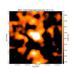 Polarized Intensity at 22.1 cm (1.36 GHz), VLA, Resolution 30", Beck et al. 2005