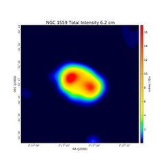 Total Intensity at 6.2 cm (4.84 GHz), ATCA, Resolution 30", Beck et al. 2002